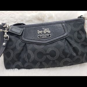 Black Coach Wristlet